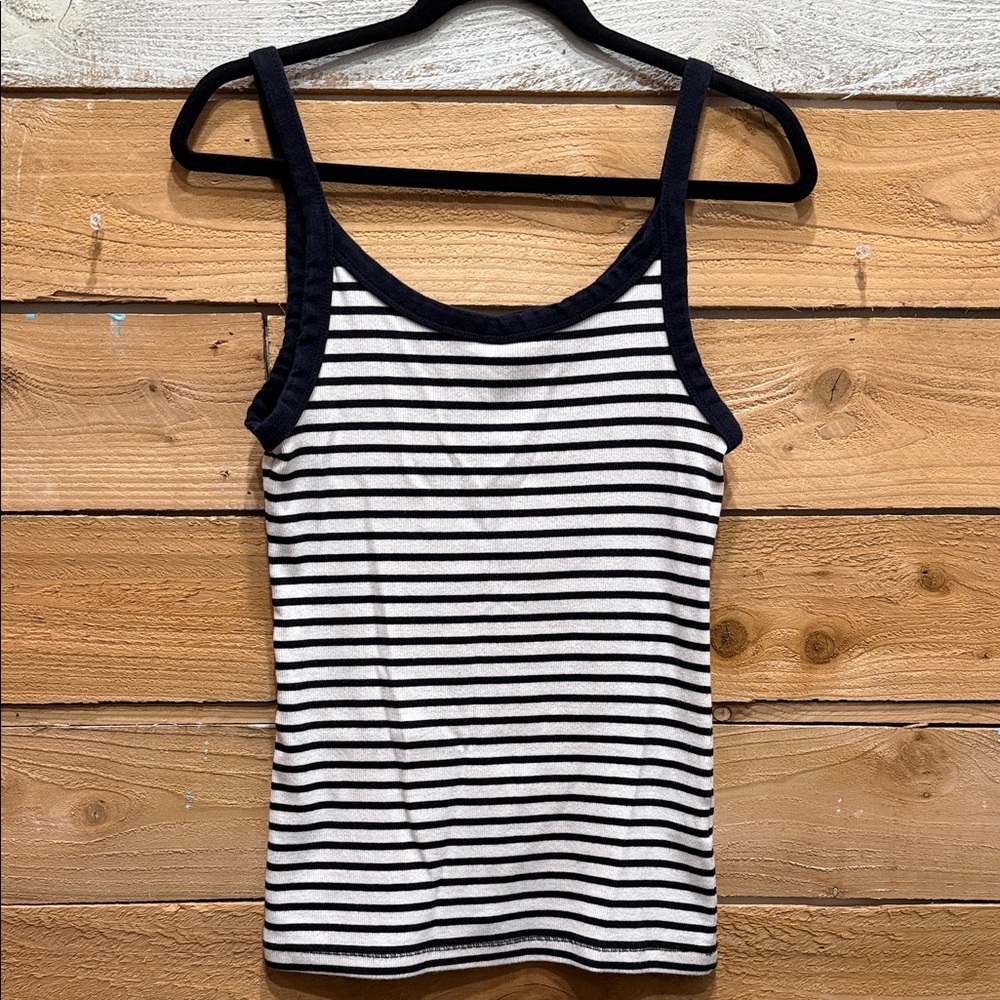 H&M Black and White Striped Camisole